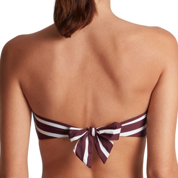 Lauren Ralph Lauren Striped Ring Bandeau Bikini Top - Picture 8 of 9